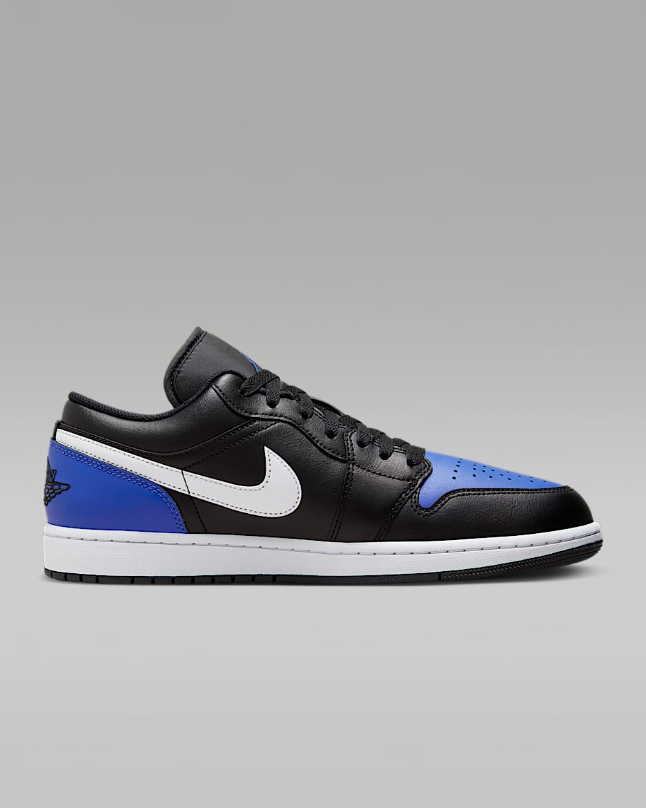 Blue and black nike air jordans sales